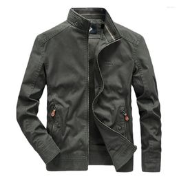 Men's Jackets Bomber Jacket Men Cotton Military Tactical Brand Windbreaker Fall Coats Slim Stand Collar Luxury Winter
