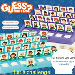 Party Games Crafts Family Guessing Guess Who Am I Classic Board Game Toys Memory Training Parent Child Leisure Time Indoor 230613