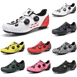 2023 cycling shoes man Black Red White Green Grey Yellow Pink mens trainers outdoor sports sneakers Colour 9