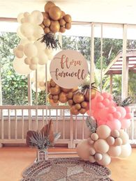 Party Decoration White Acrylic Board Name Sign Shop Store Logo Display Arch Stand Baby Shower Ballon Engagement Anniversary Welcome Banner