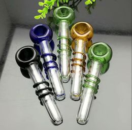Glass Smoking Pipes Manufacture Hand-blown bongs Coloured wire glass pipe