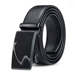 Belts Gypsophila Black Men's Youth Double-Edged Scratch-resistant Wear-resistant Automatic Buckle Belt