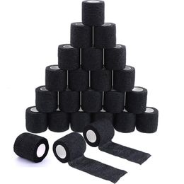Tattoo Grips Black Tattoo Grip Bandage Cover Wraps Tapes Nonwoven Waterproof Self Adhesive Finger Wrist Protection Tattoo Accessories 230612