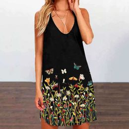 2023 Summer Print Street Trendy Fashion Style Underwear Popular Mid Skirt Half body Dress Women's Dress