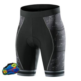 Shorts de ciclismo respirável justo ajuste em declive secagem rápida mountain bike com gel 20D acolchoamento meia-calça de bicicleta 230612