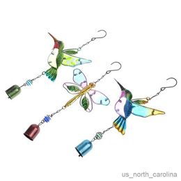 Garden Decorations 1pc Painted Hummingbird Proof Wind Chime Hanging Room Decoration High Quality Practical Delicate Durable R230613