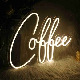 LED Neon Sign Coffee Shop Neon Sign Led Custom Light Gift Home Club Room Beautiful Decorate R230613