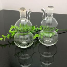 Glass Smoking Pipes Manufacture Hand-blown bongs Mini gourd glass hookah kettle