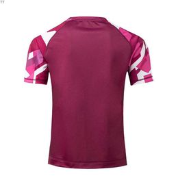 Kf4h 2023 Nova Moda T-shirts Rugby Vestuário Masculino e Feminino Camisa de Treino de Futebol da Inglaterra Camisa de Manga Curta Top