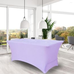 Table Cloth Elastic Tablecloth Fine Sewing Cover Wear-resistant Decorative Simple Banquet Rectangular