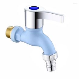 Kitchen Faucets 100Pcs Add Weight 1/2" 20mm Plastic Water Faucet PPR Male Thread Washing Machine Tap Colourful Splash Proof Outdoor