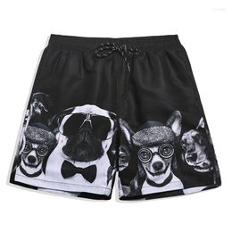 Men's Swimwear A2 Dog Printing Summer Men Beach Shorts Board Surfing Swimming Trunk Swimsuit Sunga