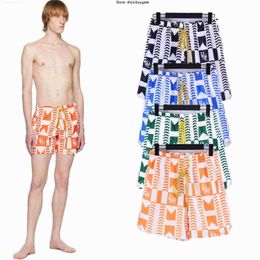 Designers Men's Shorts American fashion brand RHUDE letter arrow geometric graphic casual sports shorts for men and women high street beach pants