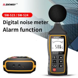 Noise Meters SNDWAY SW-523 Digital Sound Level Meter Decibel Monitoring Tester Amount Measuring Instrument Optical Noise Audio Detector 230612