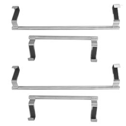 Hangers 4 Pack Kitchen Und Er Cabinet Towel Paper Hanger Rack 2 Sizes Stainless Steel Holder Drawer Punch-Free Hook(S & L)