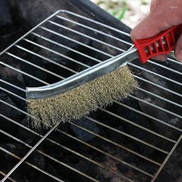 Tools Durable Stainless Steel Wire Brush With Handle Anti-rust Cleaning And Polishing Tool Gap Rust Removal