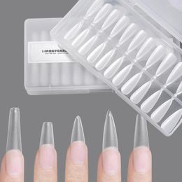 False Nails 240Pcs Extension Tips Half Full Cover French Acrylic Fake Finger Coffin Press On Nail Manicure Materials GLA1-5