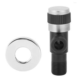 Stainless Steel Triangular Angle Valve sink faucet drain G1/2in - Black Cold Water Toilet Check