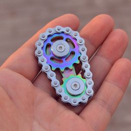 Decompression Toy Sprockets Flywheel Fingertip Gyro Chains Metal Toys Anti Stress Figets Spinner Popite Antistress Spiner Simpl Dimmer Bicycle Diy 230612