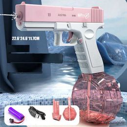 Sand Play Water Fun Summer Beach Outdoor Games with New 2023 Electric Gun Full Auto Pistol Toy for Kids Boys Girls R230613