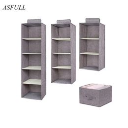 Storage Boxes Bins Creative Household Clothes Hanging Drawer Box Underwear Sorting Wall Wardrobe Closet Organiser Shelves Organizadores 230613