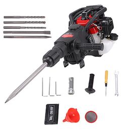 Hamer Multifunction Gasoline Power Impact Hammer Gasoline Broken Electric Pick Electric 1800W Drill Driller Demolition Hammer