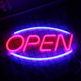 LED Neon Sign Led Open Neon Sign Instruct Light Hanging Word Business Bar Club Shop Decoration Commercial Colourful Gift R230613