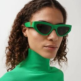 New fashion cat-eye Designer sunglasses female fashion Europe and the United States YK2 small frame anti-UV sunglasses