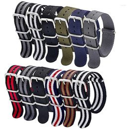 Watch Bands Military Nylon Strap 6 Packs 18mm 20mm 22mm Band Replacement Straps For Men Women