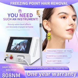 Painless 808nm Diode Laser Remove Hair Machine RF Epilator Body Hair Removal Device 3 Wavelength Ice Platinum 808Nm 755 1064nm