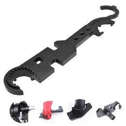 Tactical Equipment MultiPurpose Combo Steel Wrench Tool Tension Spanner Tool Stock Barrel for AR15 Outdoor Activity Tool6128014279G