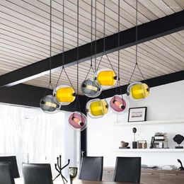 Pendant Lamps Europe Cottage Living Decor Decorative Items For Home Modern Glass Light Lustre Suspension Dining Room
