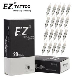 Tattoo Needles EZ Revolution Tattoo Cartridge Needle Round Liner RL #12 0.35 MM #10 0.30 Long Taper Rotary Machine Supply 20 PcsBox 230612