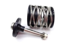 Bike Groupsets Made of 304 Stainless Steel Spring Bolt Wave Bicycle Rear Shock For Brompton Folding Suspension 230612