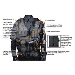 Military Molle Vest Army Tactical Equipment Hunting Armor Vest Airsoft Gear Paintball Combat Protective Vest Outdoor Clothing87348284K