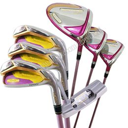 Beginner Women Golf Clubs HONMA S-07 Complete Set of Clubs Golf Wood Irons Putter Golf Set L Flex Graphite S haft ang HeadCover Free Shipping