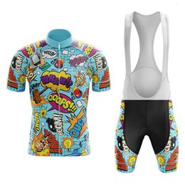 Cycling Jersey Sets ropa ciclismo hombre verano mens short sleeve bicycle uniform cartoons cycling jersey set funny woman bike clothes mtb suit 230612