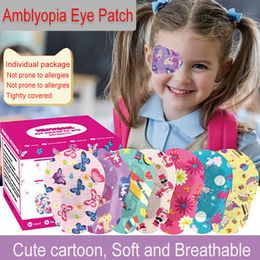 Eye Massager Kids Breathable Amblyopia Patch Cartoon Colour Disposable Individually Packaged Sterile Pad Adhesive Bandages 230613