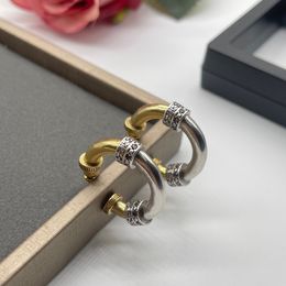 Designer Ring Hoop Earrings For Men Women Fashion Vintage Queen Gold Earrings Jewellery Beautiful Gifts