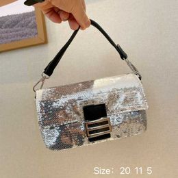 Bag 2023 New Product South Korea East Gate Contrast Colour Small Fresh Sequin Chain Small Square Bag Handheld One Shoulder Crossbody Bag 230613