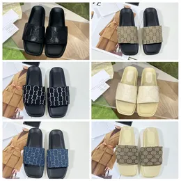 designer slides New Style Slippers Square Head Slippers Flat Bottom Men and Women's Anti slip Printed Shoes Fashion Outwear Slippers Personalised Casual Slippers