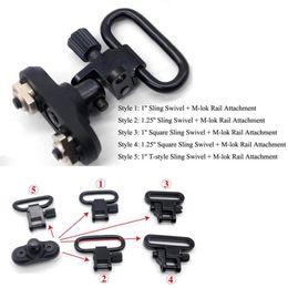 5 Styles Black 1039039 125039039 QD Sling Quick Detach Swivel Mlok Rail Attachment Set For Mlok Handguard Rail 6378918228V