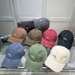 Couple Summer Wash Designer Ball cap Women's Candy Color Outdoor Vacation Travel Sports Letter Printing 8 Colors casquette