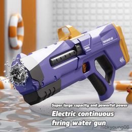 Sand Play Water Fun New Summer High Capacity Electric Gun Outdoor Battle Parent Child Interactive Beach Toys R230613
