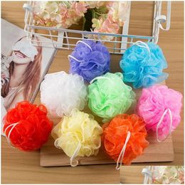 Bath Brushes Sponges Scrubbers Bathing Ball Rich Bubbles Tubs Body Cleaning Mesh Shower Bathroom Wash Sponge Balls Accessories Bh Dhykq