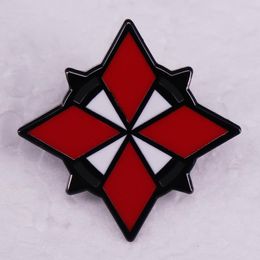 Brooches Resident-Evil-Umbrella Corporation Logo Enamel Pin Movie Game Metal Badge