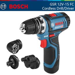 Boormachine Bosch Cordless Drill Electric Screwdriver 12V Rechargeable Lithium Battery Hand Drill Household Driver Power Tools GSR 12V15 FC