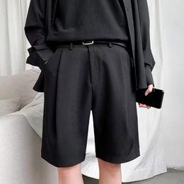 Men's Shorts Fashion Casual Thin Work Mid-rise Men Knee-Length Short Suit Pants Versatile