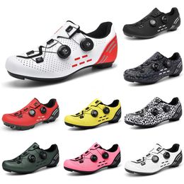 2023 cycling lock shoes men Black Red White Green Grey Yellow Pink mens trainers outdoor sports sneakers