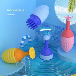 Sand Play Water Fun Kids Bath Tool Bathroom Outdoor Spraying Baby Cute Toddle Children Shampoo Bathing Shower Washing Accessories R230613